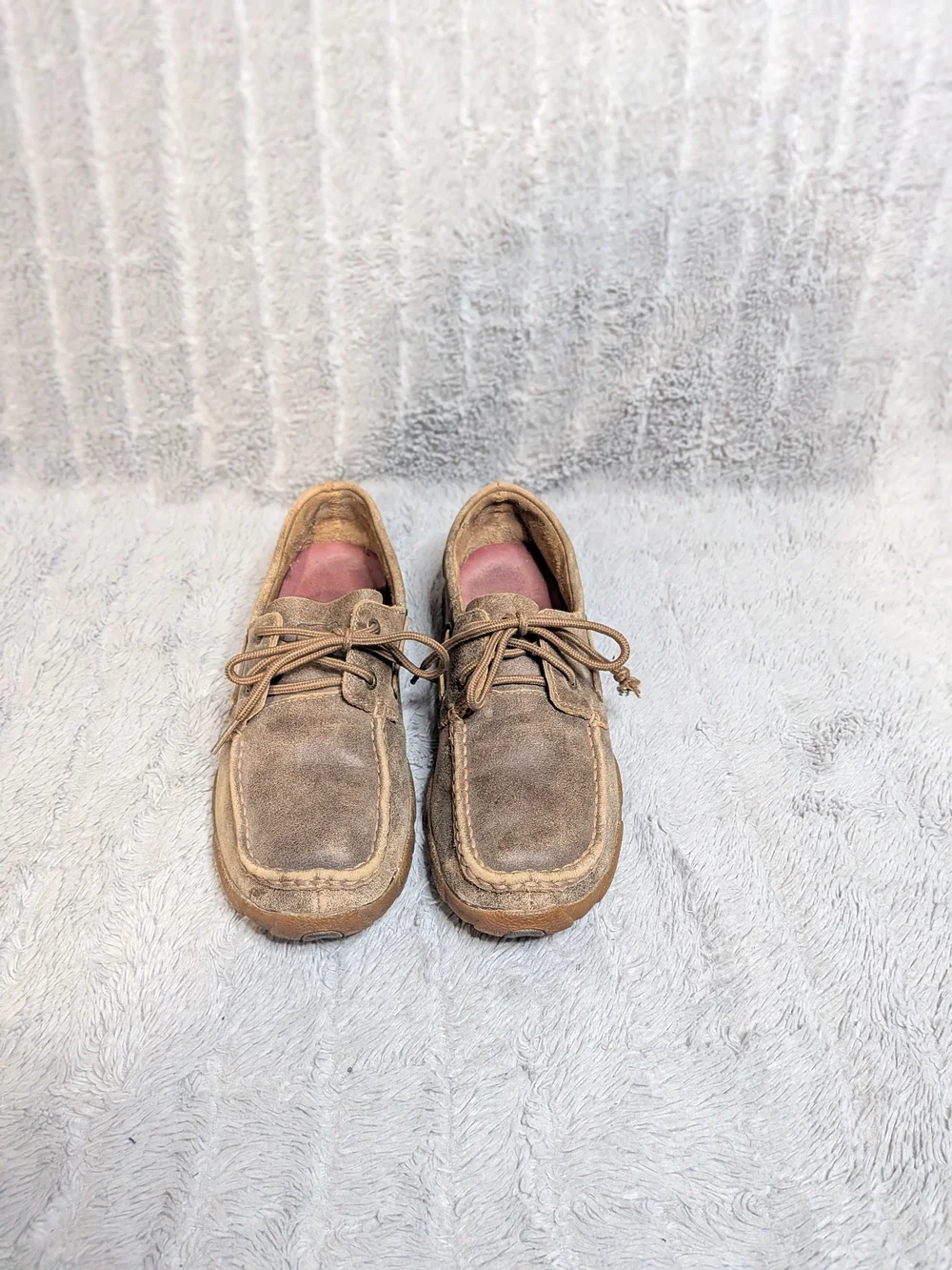 Twisted X Men's Suede Boat Shoes in Brown